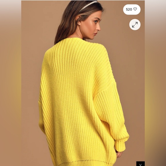 Free People Oversized Knit Cardigan
Nightingale Cardi
Color: Sun Glow
Like new - Picture 4 of 4